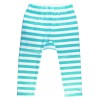 Organic Cotton Green and White Baby Pants - Back